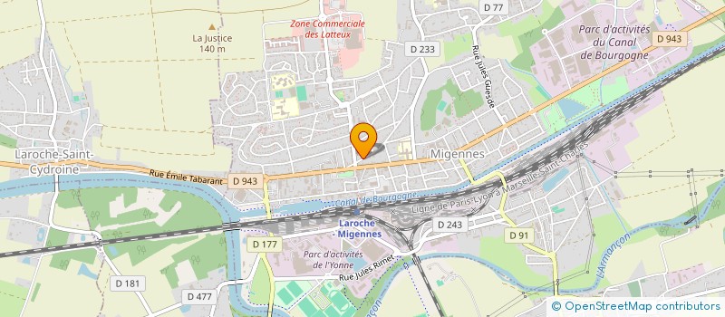 localisation de l'entreprise EGLISE DES MIRACLES DE LA PUISSANCE DE L'EVANGILE  MIGENNES