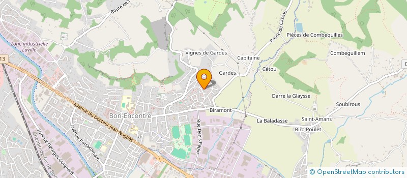 localisation de l'entreprise EGLISE DES NATIONS CENTRE CHRETIEN DE BON ENCONTRE  BON-ENCONTRE