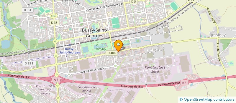 localisation de l'entreprise EGLISE DESTINEE PARIS  BUSSY-SAINT-GEORGES