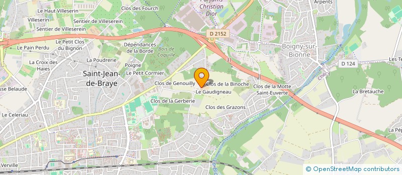 localisation de l'entreprise EGLISE DU CHRIST VIVANT - VIERZON à SAINT-JEAN-DE-BRAYE