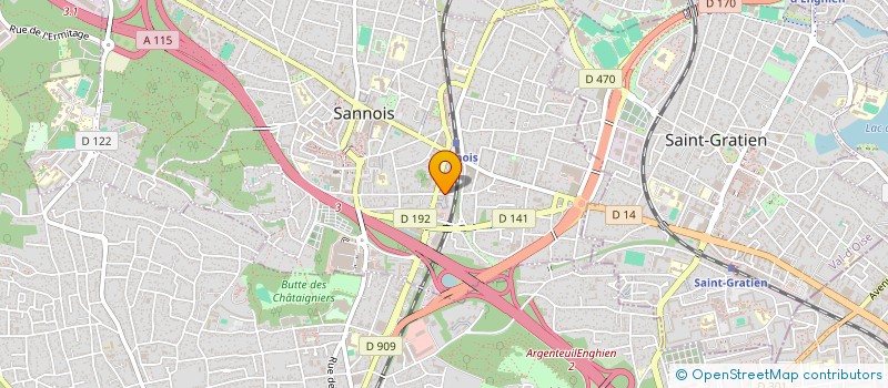 localisation de l'entreprise EGLISE DU CHRISTIANISME CELESTE  - PAROISSE ETOILE BRILLANTE DU MATIN  SANNOIS