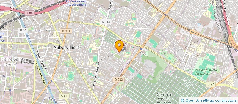 localisation de l'entreprise EGLISE DU CHRISTIANISME CELESTE PAROISSE MERE DE FRANCE  AUBERVILLIERS