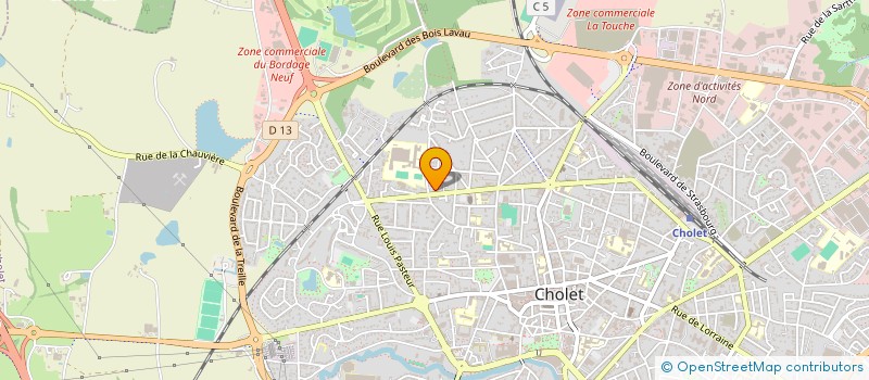 localisation de l'entreprise EGLISE DU SACRE COEUR à CHOLET