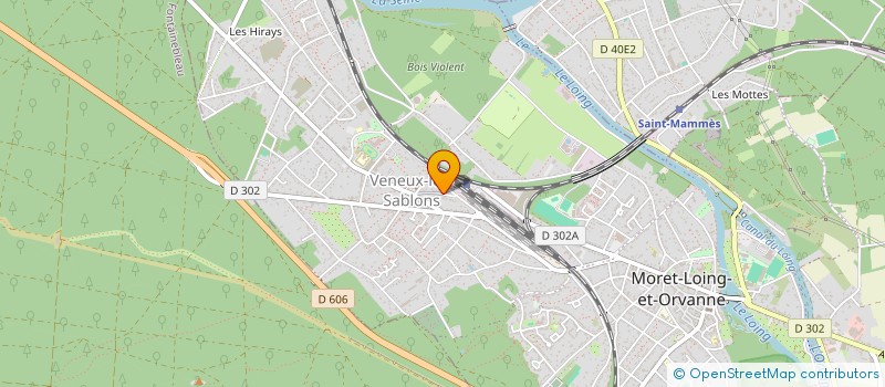 localisation de l'entreprise EGLISE EVANGEL. BAPTISTE FONTAINEBLEAU  MORET-LOING-ET-ORVANNE