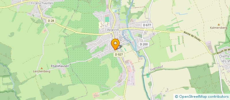 localisation de l'entreprise EGLISE EVANGEL LUTHER LIBRE  WOERTH