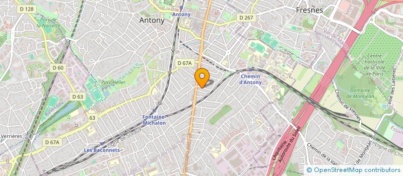 localisation de l'entreprise EGLISE EVANGELIQ BAPTISTE CHINO PARIS SU à ANTONY