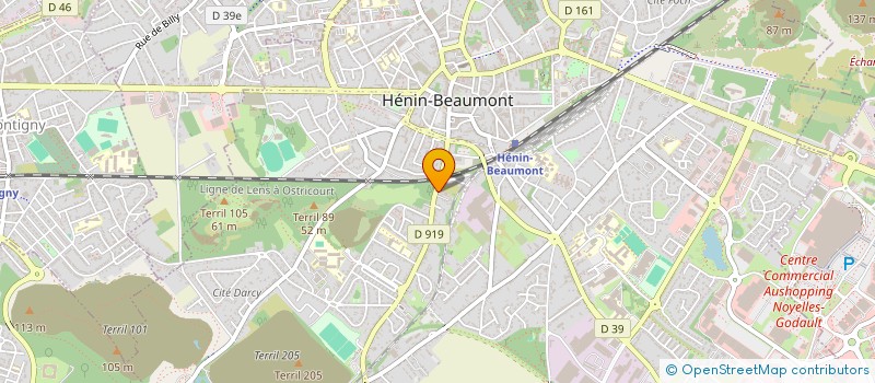 localisation de l'entreprise EGLISE EVANGELIQUE  HENIN-BEAUMONT