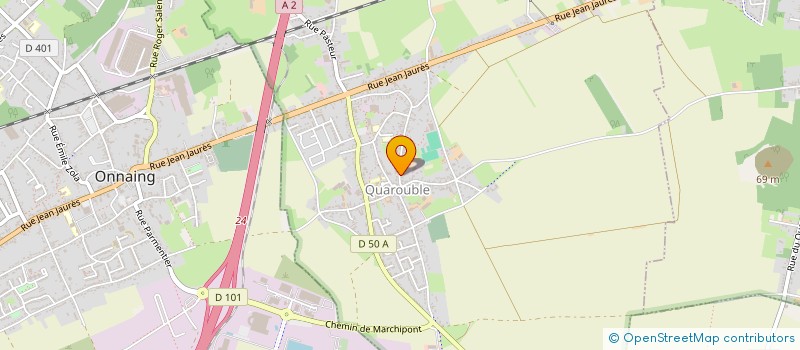 localisation de l'entreprise EGLISE EVANGELIQUE  QUAROUBLE