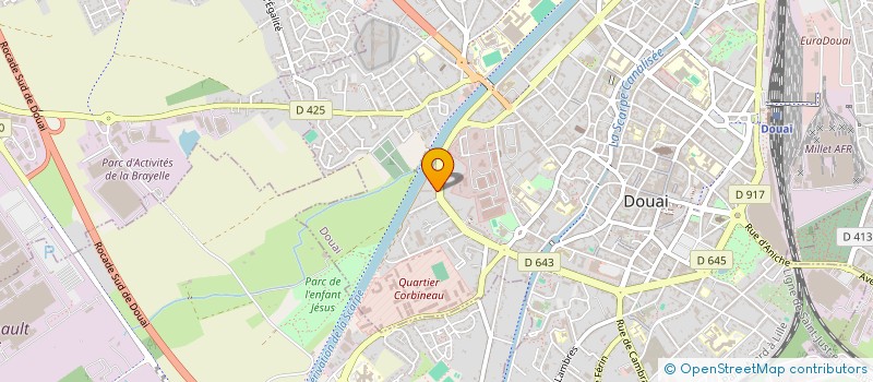 localisation de l'entreprise EGLISE EVANGELIQUE  DOUAI