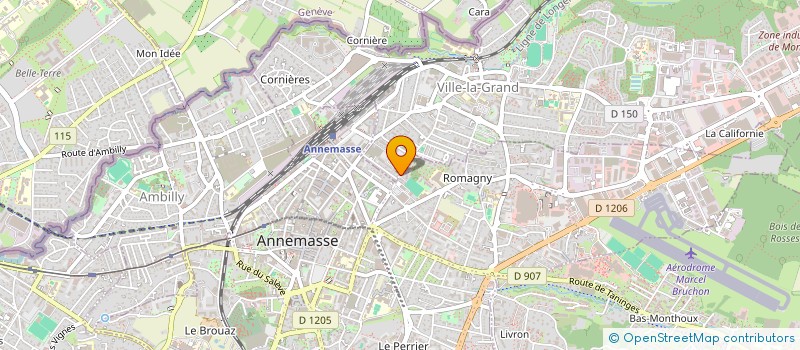 localisation de l'entreprise EGLISE EVANGELIQUE ACTION BIBLIQUE  VILLE-LA-GRAND