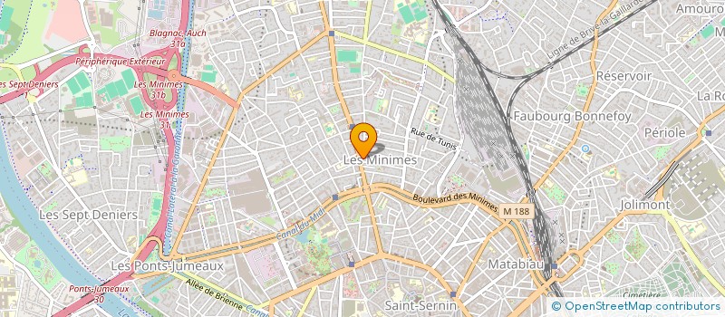 localisation de l'entreprise EGLISE EVANGELIQUE ADD TOULOUSE MINIMES à TOULOUSE