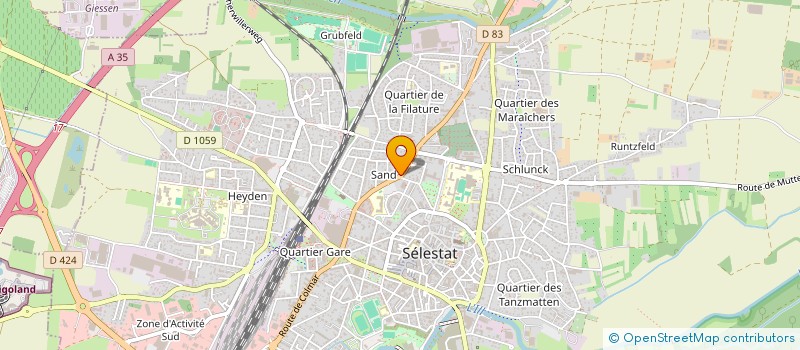 localisation de l'entreprise EGLISE EVANGELIQUE BAPTISTE  SELESTAT