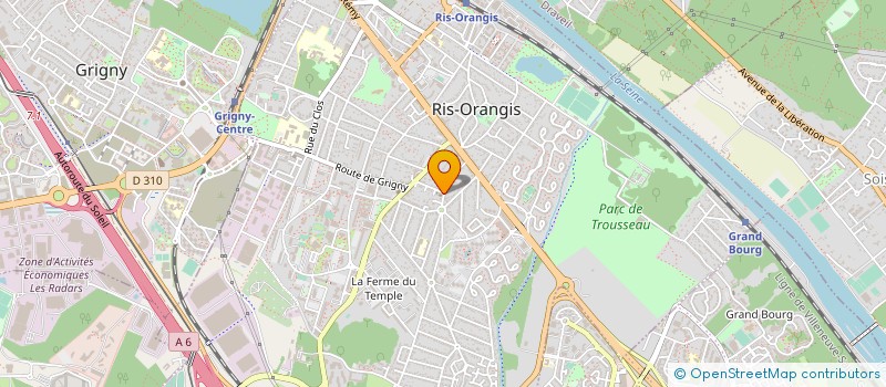 localisation de l'entreprise EGLISE EVANGELIQUE BAPTISTE  RIS-ORANGIS