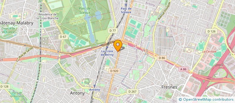 localisation de l'entreprise EGLISE EVANGELIQUE BAPTISTE à ANTONY