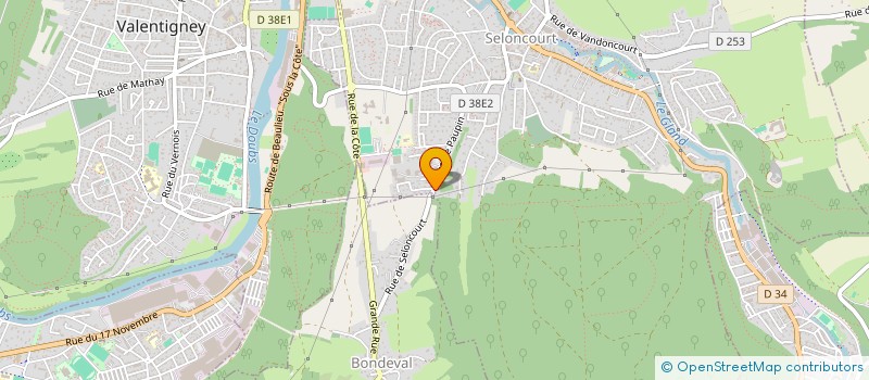 localisation de l'entreprise EGLISE EVANGELIQUE BAPTISTE  SELONCOURT