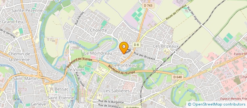 localisation de l'entreprise EGLISE EVANGELIQUE BAPTISTE  NIORT