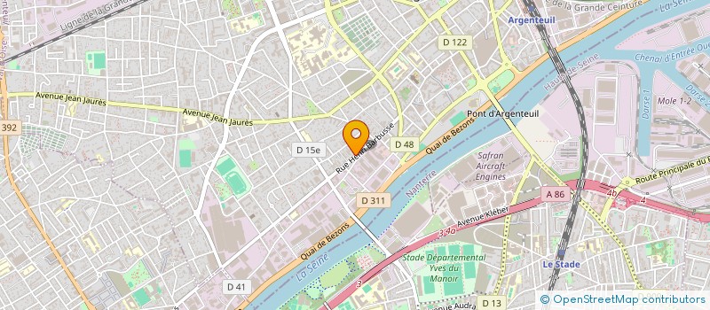 localisation de l'entreprise EGLISE EVANGELIQUE BAPTISTE  ARGENTEUIL