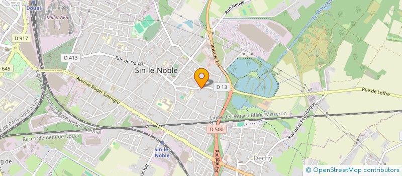 localisation de l'entreprise EGLISE EVANGELIQUE BAPTISTE  SIN-LE-NOBLE