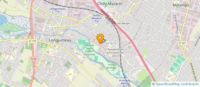 localisation de l'entreprise EGLISE EVANGELIQUE BAPTISTE DE FRANCE CHAMPS MISSIONNAIRE IEBA PARIS  CHILLY-MAZARIN