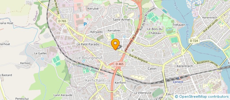 localisation de l'entreprise EGLISE EVANGELIQUE BAPTISTE DE LORIENT  LORIENT