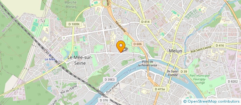 localisation de l'entreprise EGLISE EVANGELIQUE BAPTISTE DE MELUN ET SA REGION  LE MEE-SUR-SEINE