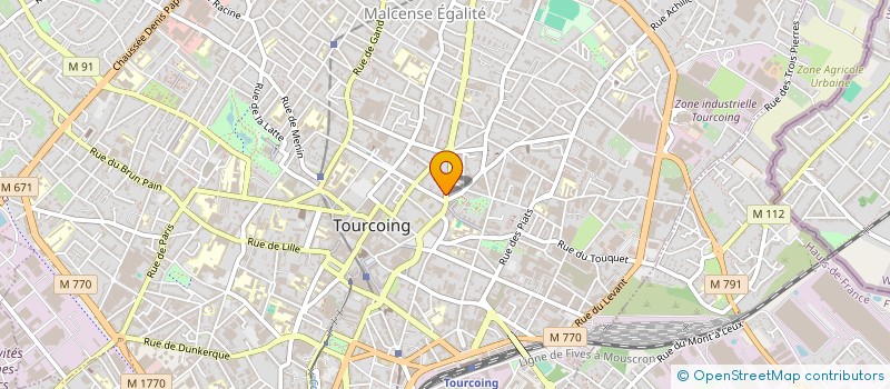 localisation de l'entreprise EGLISE EVANGELIQUE: CENTRE DE LA PAROLE SHEKINAH  TOURCOING