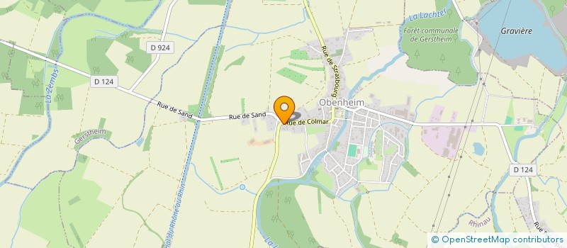 localisation de l'entreprise EGLISE EVANGELIQUE D OBENHEIM  OBENHEIM