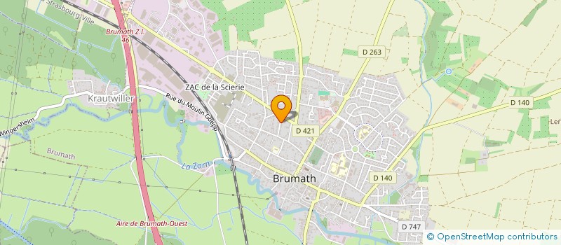 localisation de l'entreprise EGLISE EVANGELIQUE DE BRUMATH  BRUMATH