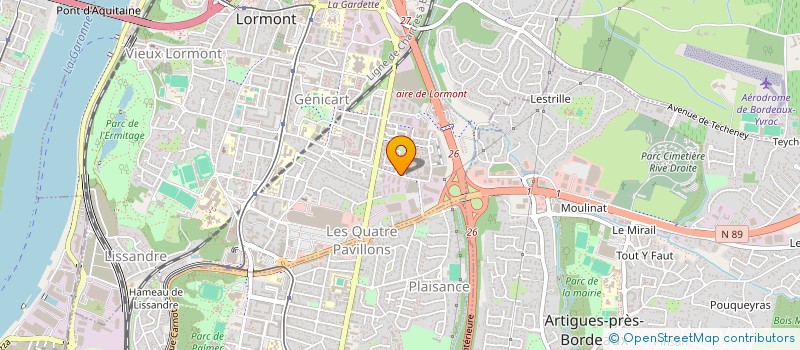 localisation de l'entreprise EGLISE EVANGELIQUE DE GOSPEL-LS  LORMONT