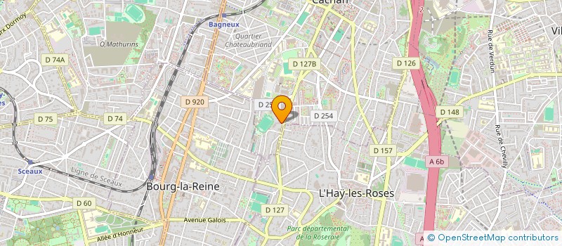 localisation de l'entreprise EGLISE EVANGELIQUE DE LA MONTAGNE DE FEU ET DES MIRACLES  CACHAN