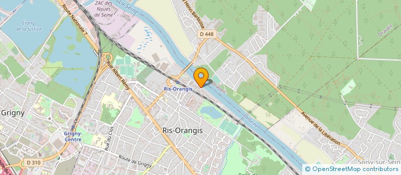 localisation de l'entreprise EGLISE EVANGELIQUE DE REVEIL LA VOIX DE L'ETERNEL à RIS-ORANGIS