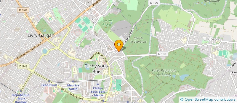 localisation de l'entreprise EGLISE EVANGELIQUE  DE SION à CLICHY-SOUS-BOIS