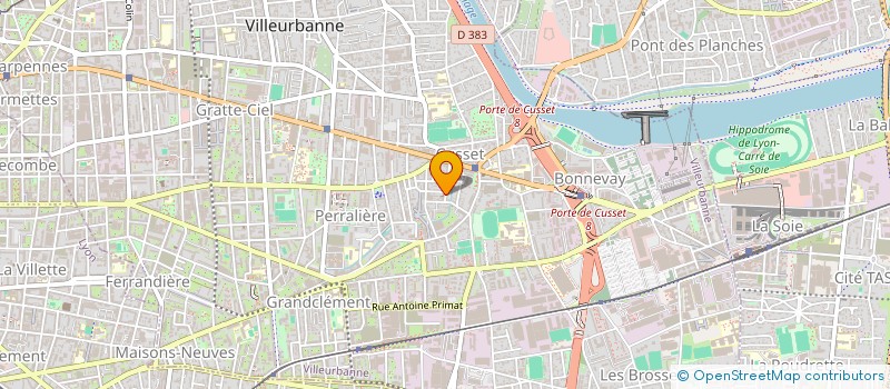 localisation de l'entreprise EGLISE EVANGELIQUE DES FRERES  VILLEURBANNE