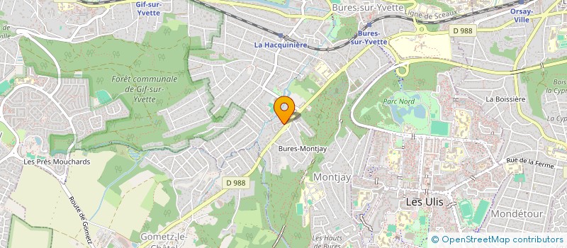 localisation de l'entreprise EGLISE EVANGELIQUE DU PLATEAU DE SACLAY  BURES-SUR-YVETTE