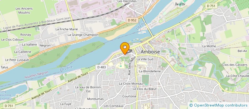 localisation de l'entreprise EGLISE EVANGELIQUE DU VAL D'AMBOISE ASSEMBLEE DE DIEU DE FRANCE  AMBOISE