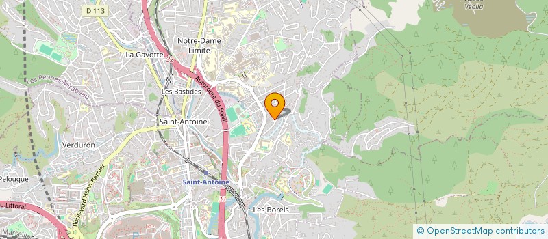 localisation de l'entreprise EGLISE EVANGELIQUE ELIM LA TENTE DE LA RENCONTRE  MARSEILLE