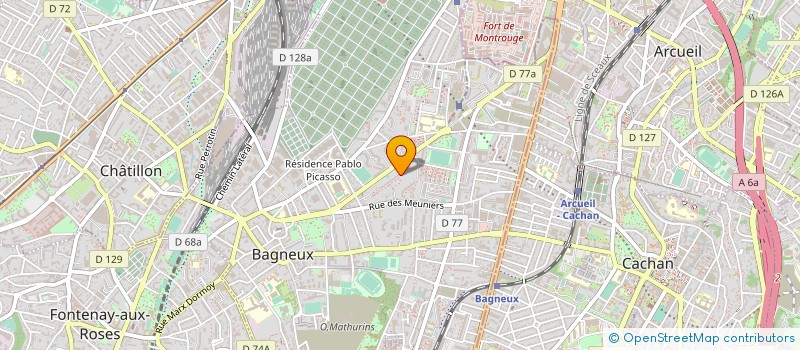 localisation de l'entreprise EGLISE EVANGELIQUE FOURSQUARE  BAGNEUX