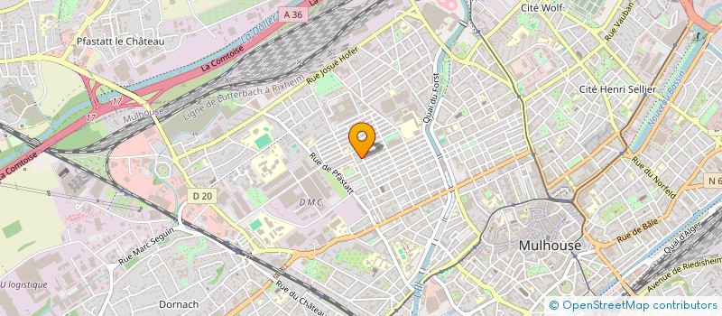 localisation de l'entreprise EGLISE EVANGELIQUE INDEPENDANTE  MULHOUSE