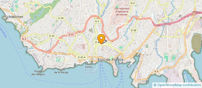 localisation de l'entreprise EGLISE EVANGELIQUE L'ARBRE DE VIE  FORT-DE-FRANCE