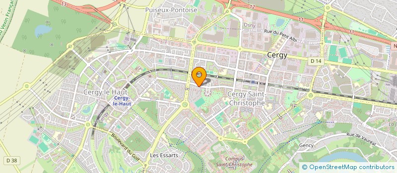 localisation de l'entreprise EGLISE EVANGELIQUE LA BELLE HEAUMIERE  CERGY