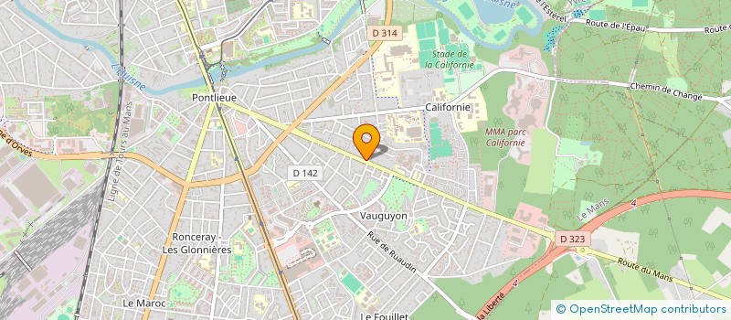 localisation de l'entreprise EGLISE EVANGELIQUE LA CHAMBRE HAUTE  LE MANS