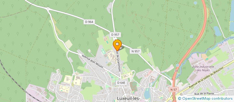 localisation de l'entreprise EGLISE EVANGELIQUE LE CEP  LUXEUIL-LES-BAINS