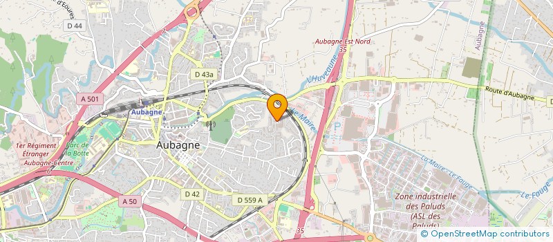 localisation de l'entreprise EGLISE EVANGELIQUE LIBRE  AUBAGNE