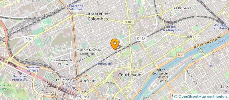 localisation de l'entreprise EGLISE EVANGELIQUE LUTHERIEN à COURBEVOIE