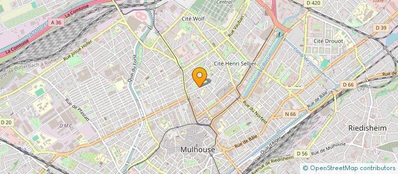 localisation de l'entreprise EGLISE EVANGELIQUE METHODISTE  MULHOUSE