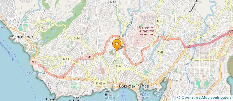 localisation de l'entreprise EGLISE EVANGELIQUE NOUVELLE NAISSANCE  FORT-DE-FRANCE