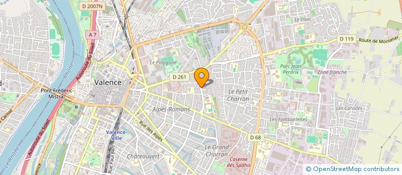 localisation de l'entreprise EGLISE EVANGELIQUE PENTECOTE  VALENCE