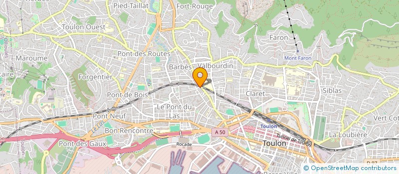 localisation de l'entreprise EGLISE EVANGELIQUE PENTECOTE  TOULON