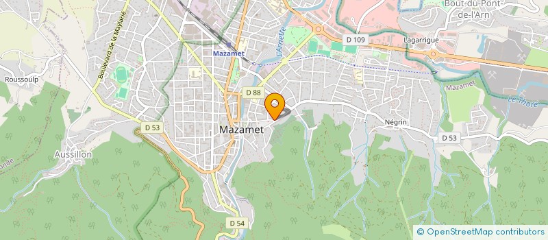 localisation de l'entreprise EGLISE EVANGELIQUE PROTESTANTE à MAZAMET