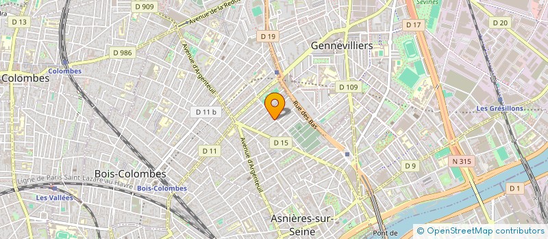 localisation de l'entreprise EGLISE EVANGELIQUE PROTESTANTE D'ASNIERES  ASNIERES-SUR-SEINE